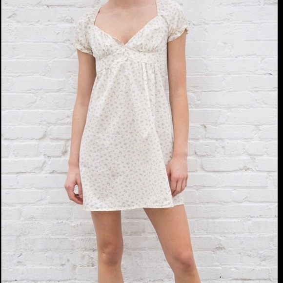 Brandy Melville Dresses & Skirts - Brandy Melville Blair floral puffy short sleeve cotton mini dress